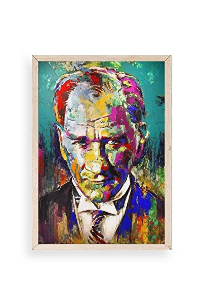 CT STONES Ataturk Wooden Framed Painting