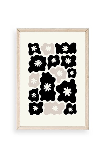 CT STONES Flower Wooden Framed Painting