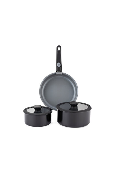 Schafer Vision Ceramic Cookware Set 7 Piece-Grey