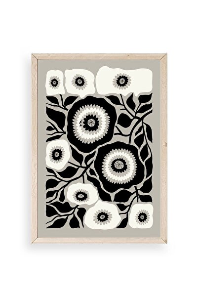 CT STONES Flower Wooden Framed Painting
