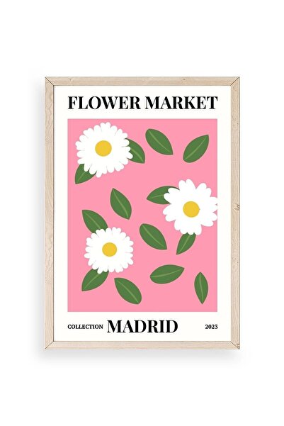 CT STONES Flower Wooden Framed Painting