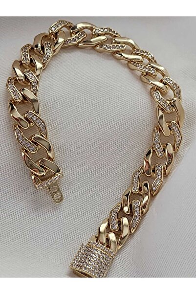 ZÜLİSCH GURMET XUPİNG BİLEKLİK 14K KUYUMCU MODEL ZİRKON TAŞLI SAMANYOLU