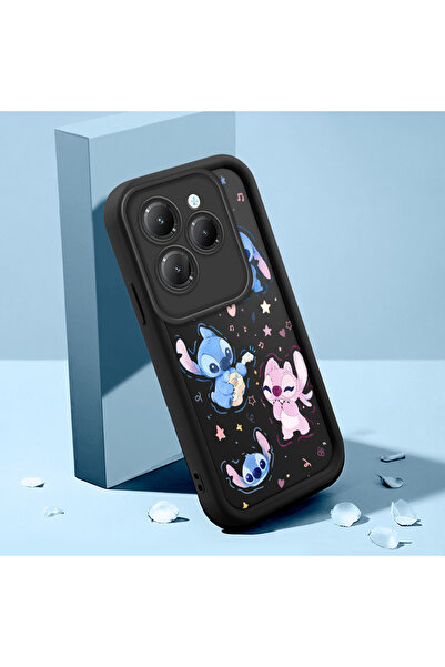 ucuc حافظة ممتصة للصدمات بنمط غرزة السيليكون الأسود المتوافقة مع هاتف Infinix...