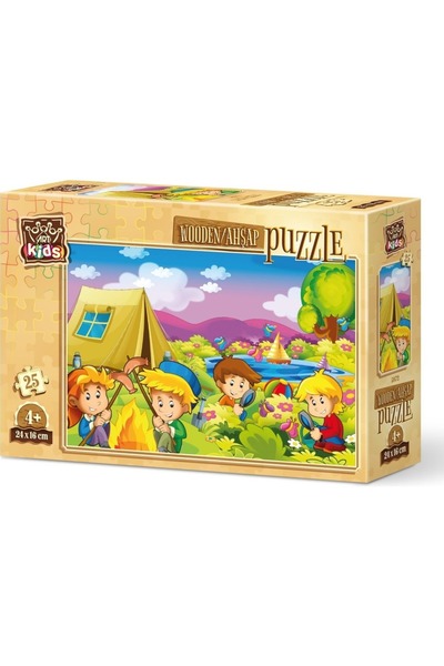 tüftürük Curious Campers 25 Piece Wooden Puzzle