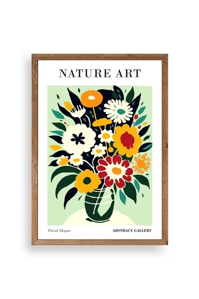 CT STONES Flower Wooden Framed Painting