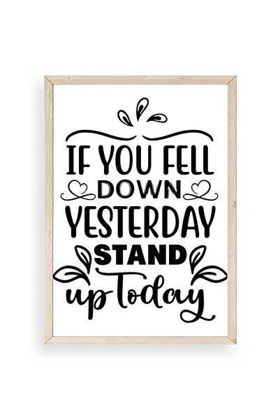 CT STONES Motto Wooden Framed Painting