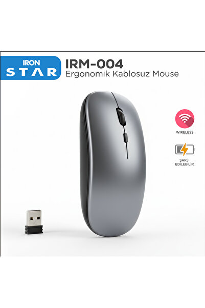 IRONSTAR kablosuz mouse - wireless mouse - (şarjlı) - şarjlı mouse - battery