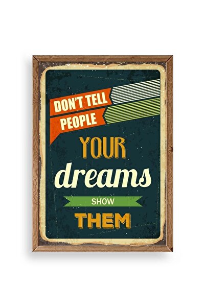 CT STONES Motto Wooden Framed Painting