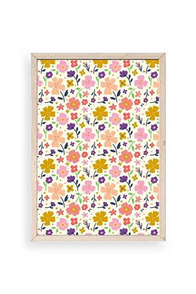 CT STONES Flower Wooden Framed Painting