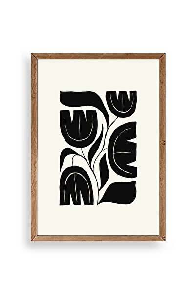 CT STONES Flower Wooden Framed Painting