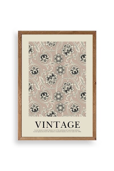 CT STONES Vintage Wooden Framed Table