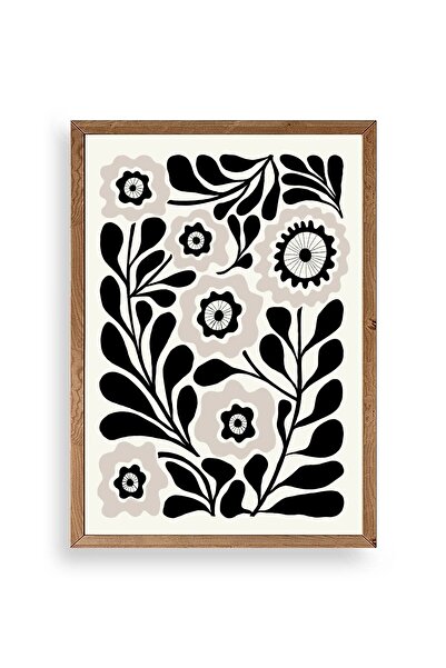CT STONES Flower Wooden Framed Painting
