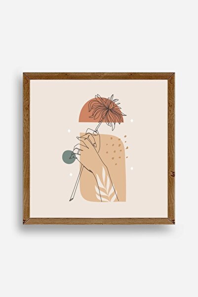 Twin Store طاولة بإطار خشبي