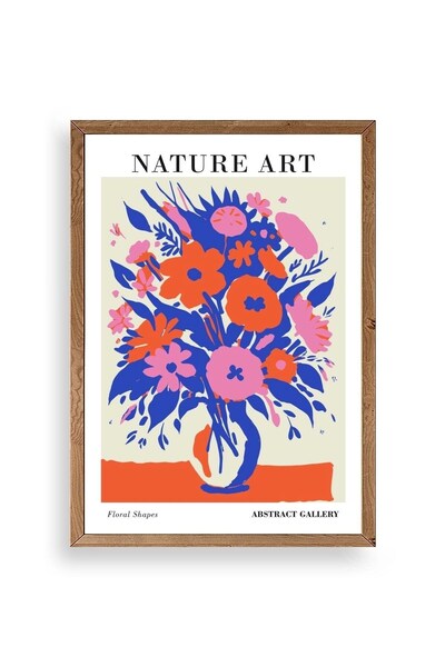 CT STONES Flower Wooden Framed Painting