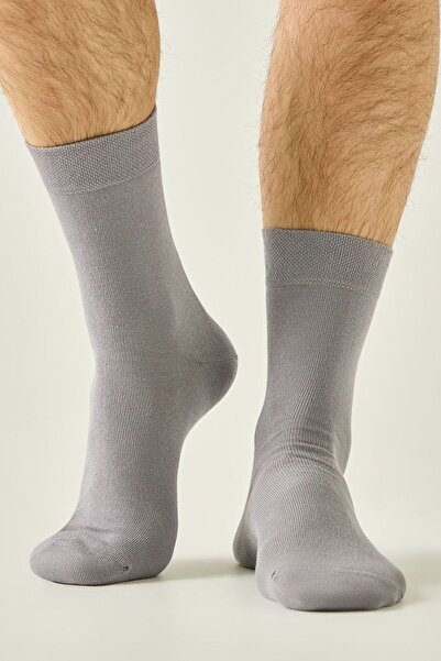 Conte Elegant Classic thin monochrome cotton socks, Conte 000 - Grey, 25 (40-41)