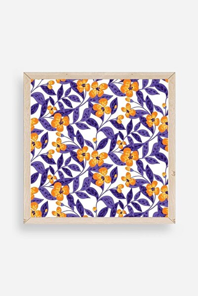 CT STONES Flower Wooden Framed Painting