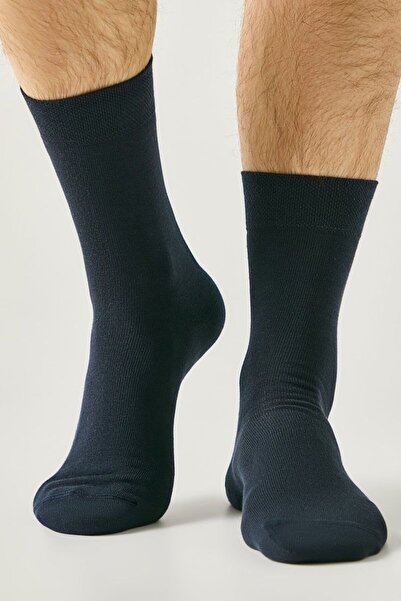 Conte Elegant Classic monochrome thin cotton socks, Conte 000 - Dark Blue, 25...