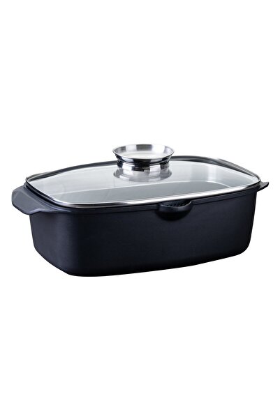 FACKELMANN Oven dish 32x21 cm with aroma intensifier and glass lid