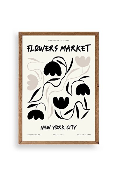 CT STONES Flower Wooden Framed Painting