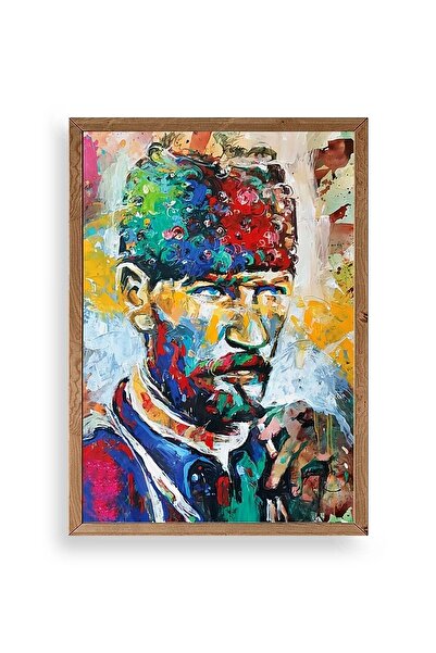 CT STONES Ataturk Wooden Framed Painting