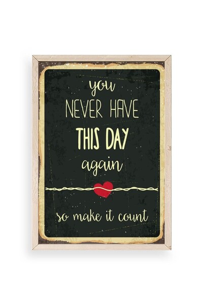 CT STONES Motto Wooden Framed Painting