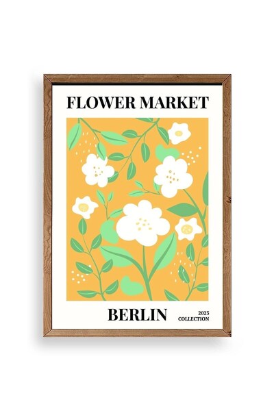 CT STONES Flower Wooden Framed Painting