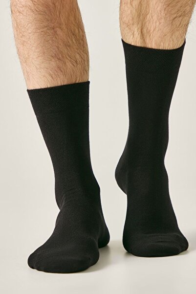 Conte Elegant Classic thin monochrome cotton socks, Conte 000 - Black, 27 (42...