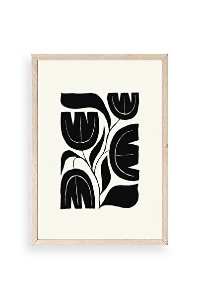 CT STONES Flower Wooden Framed Painting