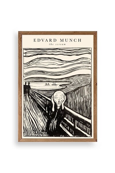 CT STONES Scream Wooden Framed Painting