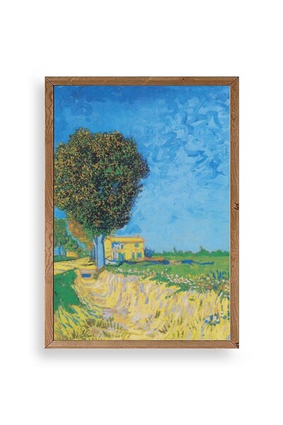 CT STONES Lane Near Wooden Framed Painting