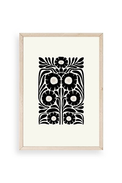 CT STONES Flower Wooden Framed Painting