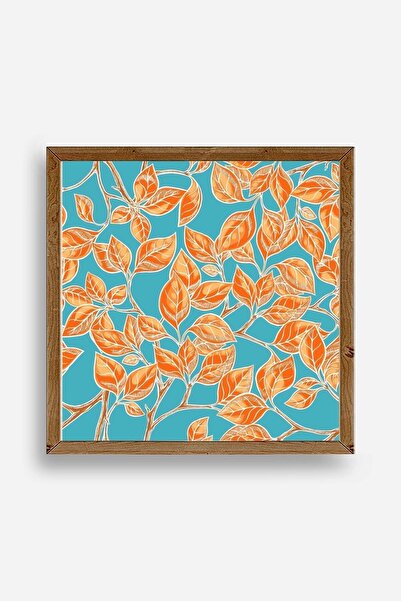 CT STONES Leaf Wooden Framed Table