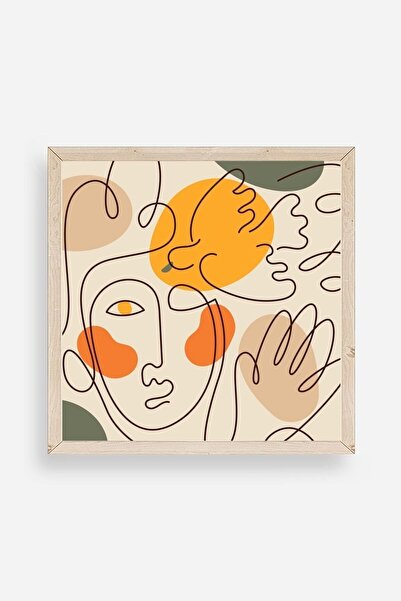 Twin Store طاولة بإطار خشبي