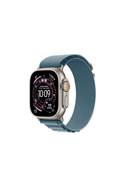 Apple MEWK4TU/A Watch Ultra 3 GPS + Cellular 49mm Natural Titanium Case with Light Blue Alpine Loop