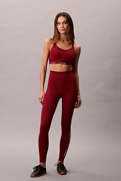 Calvin Klein Full Length Women's Red Leggings Lvgws5L612-Af8