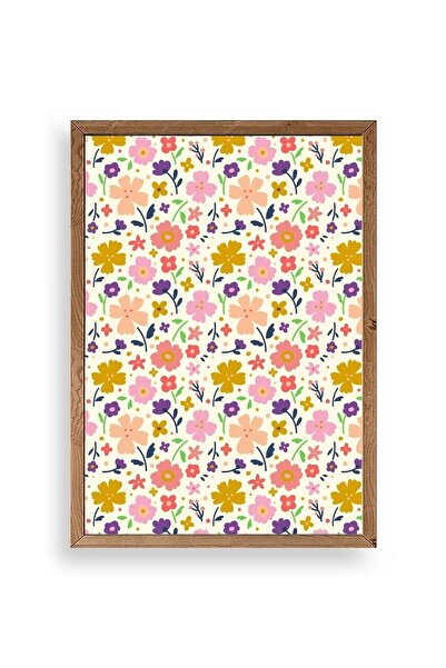 CT STONES Flower Wooden Framed Painting