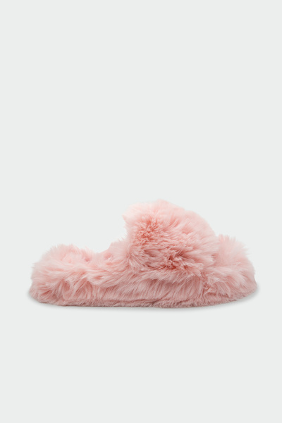 LAMİNTA Pofi Plush House Slippers - Pink