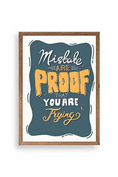 CT STONES Motto Wooden Framed Painting