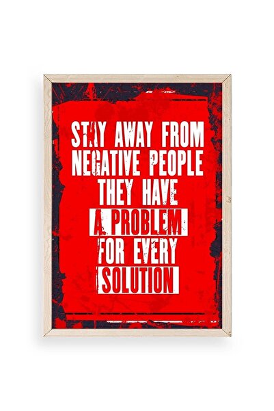 CT STONES Motto Wooden Framed Painting