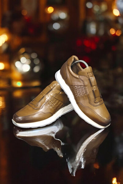 VİVA SHOES حذاء رجالي كاجوال بنعل إيفا من الجلد الطبيعي 100%