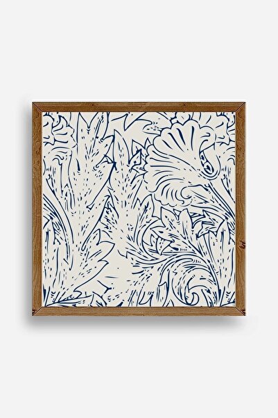 Twin Store لوحة بإطار خشبي على شكل ورقة شجر