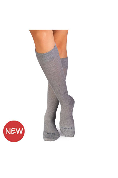 Pirin Hill Grey Merino Wool 3/4 Compression Long Socks