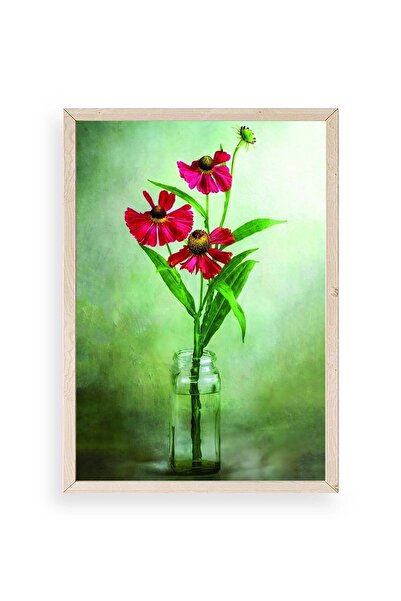 CT STONES Flowers Wooden Framed Painting