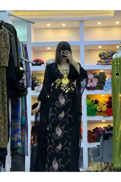 SOLİN YÖRESEL Kadın Yöresel Düğünlük Kaftan Abiye Elbise