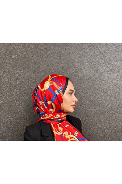 tomrisboutique شال حجاب فاخر من الحرير الفوال بنمط H مقاس 70 × 180 سم