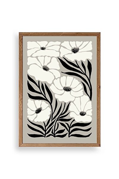 CT STONES Flower Wooden Framed Painting