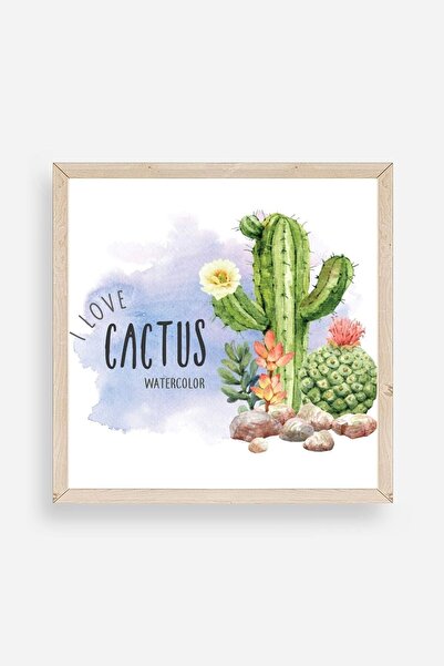 Twin Store لوحة مؤطرة من خشب الصبار