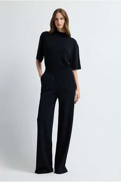 adL Beli Lastikli Triko Pantolon