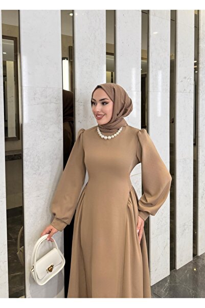 modadeywearst BÜZGÜLÜ PRENSES TESETTÜR ABİYE ELBİSE