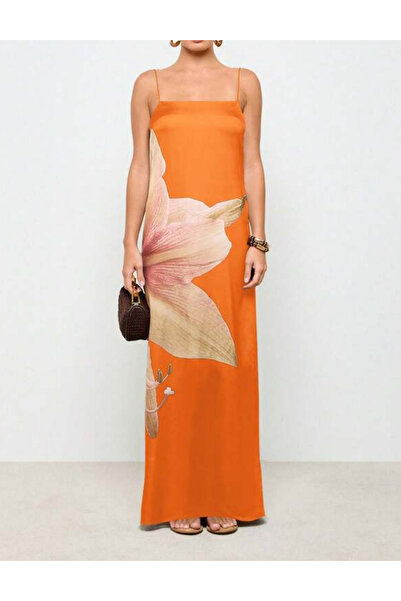 Sheya Shein maxi dress, orange